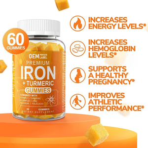 Bonbons de fer végétaliens de marque privée OEM pour hommes et femmes avec supplément de fer à la vitamine C pour les personnes souffrant de carence en fer et d'anémie - Product Image 3