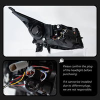 Pour Chevrolet Cruze, ensemble de phares, modèle 09-14, LED Angel Eyes, projecteur à double faisceau, phares au xénon, 12V 30W 1000000