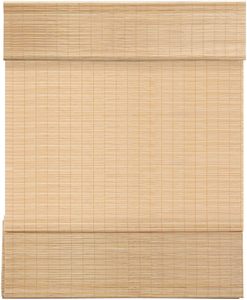 Abat-jour romain en bambou sans fil, traitement de fenêtre filtrant la lumière de store enroulable en bambou de printemps, stores enroulés en bambou pour fenêtre - Product Image 1