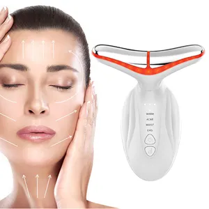 Best Seller Skin Tighten Machine Double Chin Led Photon Therapy Neck Lift And Face Lifting Massager