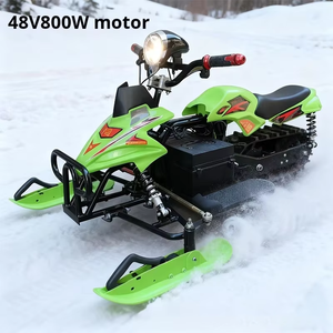 Moto de Nieve Familiar de 48V y 800W, Trineo Motorizado con Capacidad de Carga de 200 kg para Deportes de Invierno al Aire Libre - Product Image 3
