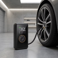 Gonfleur de pneus numérique 150 PSI, portable, en ABS, pompe à air pour pneus, gonflage rapide intelligent pour voiture