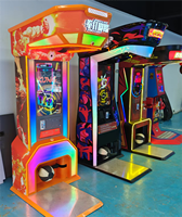 Neofuns Machine à coup de poing d'arcade de boxe à pièces Sports électroniques Divertissement Construction en bois plastique marque votre rythme