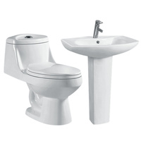 WC en céramique à prix avantageux avec lavabo intégré