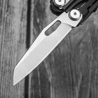 Ensemble d'outils EDC en acier au tungstène 24 1 couteau de poche multifonctionnel avec lame autobloquante, ouvre-bouteille inclus