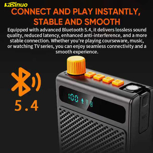 Altavoz Bluetooth Kasinuo <span class=keywords><strong>de</strong></span> 10W al por Mayor, Amplificador Inalámbrico <span class=keywords><strong>de</strong></span> 2.4G con Clip <span class=keywords><strong>para</strong></span> Cuello, 2600mAh, Reducción <span class=keywords><strong>de</strong></span> Ruido DSP, Anti-Feedback, <span class=keywords><strong>para</strong></span> Uso en el Aula - Product Image 6