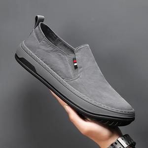 Chaussures décontractées à enfiler pour homme Tommy Hilfiger, noires, bout rond, dessus en tissu respirant, semelle en caoutchouc, tendance mode toutes saisons - Product Image 6