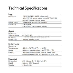 <span class=keywords><strong>Ea</strong></span> Ton DC Power Solutions NPR48-ES, Rectificador Ahorrador de Energía, Potencia de Salida de 3000W, Módulo Rectificador de Fuente de Alimentación - Product Image 6