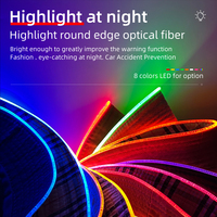 Prix d'usine LED rond fibre optique seau chapeau brillant pêcheur chapeau pour les sports de nuit et de divertissement