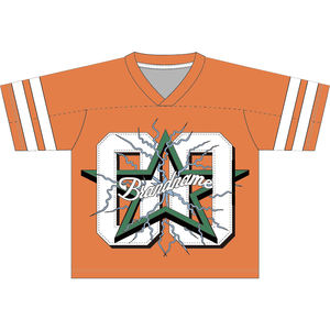 Camiseta de malla de gran tamaño con estampado personalizado, camiseta recortada cuadrada de fútbol Retro Unisex, camisetas de moda de fútbol en blanco - Product Image 3