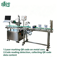 Machine de gravure laser CO2 modèle Chestny Znak conforme pour l'inspection QR des boîtes de lait en poudre, rejet automatique des produits à codage erronné
