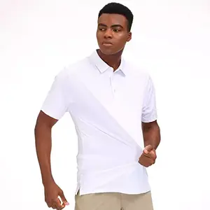 Kalite artı boyutu 5xl yüksek görünürlük güvenlik t giyim esneklik çizgili bordo yaka gömlek erkek polo gömlekler