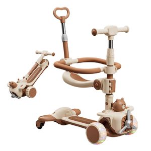 สกู๊ตเตอร์เด็กเลื่อนได้อย่างราบรื่นบนพื้นผิวเรียบ มี<span class=keywords><strong>สาม</strong></span>โหมดอเนกประสงค์ ได้แก่ นั่งเลื่อน ผลัก และเป็นของเล่นที่เหมาะสำหรับเด็ก - Product Image 2