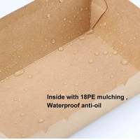 Barquettes en papier kraft pour snacks, emballages pour fast-food, barquettes pour frites et poulet