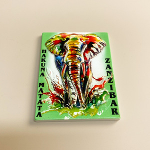 Cross Border Nguồn Nhà Máy Châu Phi Quà Tặng Nhựa Tự Nhiên Tủ Lạnh Dán Động Vật Thiết Kế Du Lịch Tin Nhắn Nam Châm Thủ Công - Product Image 2