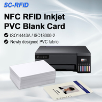 Scheda NFC CR80 stampabile in PVC per stampante a getto d'inchiostro, con RFID intelligente per informazioni studentesche e permessi di lavoro, disponibile in fabbrica