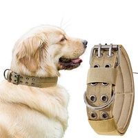 Collier tactique extérieur pour animaux de compagnie, laisse en nylon, collier pour chien, conception épaissie, poignée portable, petits chiens, vente en gros, modèle Zhejiang