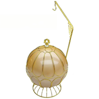 Plat à chafing de luxe sphérique en acier inoxydable 8L avec support pour buffet, idéal pour l'hôtellerie haut de gamme, les mariages et la restauration événementielle