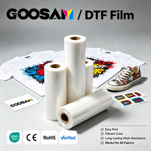 ฟิล์ม DTF คุณภาพสูงแบบสองด้าน ขนาด 60 ซม. วัสดุ PET สำหรับพิมพ์ดิจิทัลแบบรีดร้อน สำหรับพิมพ์บนผ้าเสื้อยืด - Product Image 1