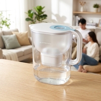 Teko Air Alkali 3.5L Bersertifikasi CE NSF LFGB Filter Karbon Aktif Menghilangkan Bakteri Klorin Logam Berat Bau Tak Sedap