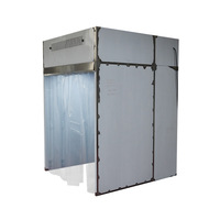 Cabine à flux laminaire avec système d'air de retour indépendant et structure à montage rapide pour zones de travail électroniques et optiques propres
