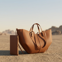 QAZA Sacs à Main Femme 2026 Nouvelle Collection Luxe Grande Capacité Cuir PU Doublure Épaisse Sac Fourre-Tout 2-en-1 pour Dames