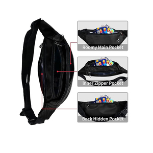 Sac banane de sport imperméable de haute qualité avec logo personnalisé, en tissu Oxford, pour le rangement, idéal pour les voyages, la randonnée et la course à pied - Product Image 3
