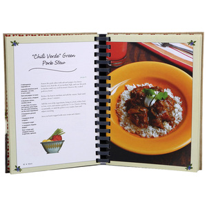 Precio de fábrica, impresión personalizada, diseño personalizado, folleto para revistas, tapa dura, encuadernado en espiral, libro de recetas, catálogo, menú, libro - Product Image 1