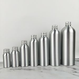 Wholesale Custom Empty Aluminum Bottles 50ml 100ml 120ml 150ml 200ml 250ml with Aluminum Screw Lid for Perfume Skin Care - Product Image 1