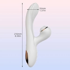 Hot Selling 2 In 1 Sucker Dildo Vibrators Seksspeeltjes Voor Vrouwen Clitoris Vacuümstimulator G Spot Zuigen Vibrator Volwassen Product - Product Image 6
