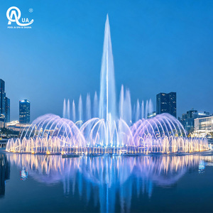 Fontaine musicale dansante à jets d'eau contrôlée par DMX, avec LED changeantes de couleur, pour parcs et projets de paysagisme. - Product Image 4