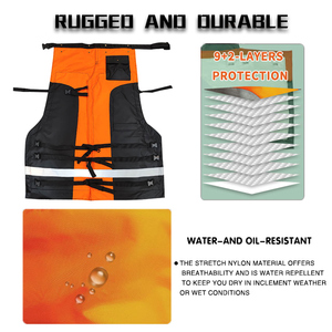 Sturdyarmor – Protège-jambes de sécurité portable et respirant pour l'extérieur, style tablier, orange forêt, anti-coupure niveau D, pour tronçonneuse - Product Image 4