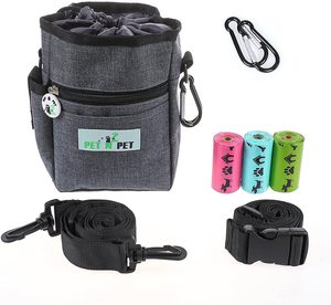 Dispenser Porta Sacchetti Igenici per Cani in Cotone Ecologico Personalizzabile, Senza Profumo, per Rifiuti di Animali Domestici, Mani Libere, Eco-Friendly - Product Image 1