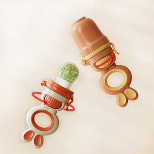 Silicone núm vú Feeder đẩy phong cách trái cây tươi cấp thực phẩm Kid nhai đồ chơi xách tay nhẹ nhàng đồ chơi in cho 0-12 tháng bé - Product Image 3
