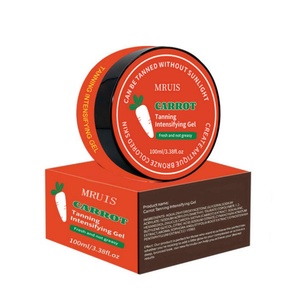 MRUIS-Crème et lotion pour le visage autobronzante bio, gel <span class=keywords><strong>noir</strong></span> à la carotte, <span class=keywords><strong>bronzage</strong></span> naturel, personnalisé, 100ml - Product Image 2