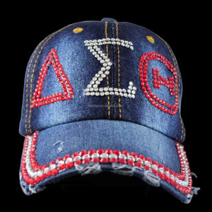 Aprise-Personnalisé Lettre Grecque Logo Sport Football Écharpe AKA1908 Sororité Strass Perles Baseball Chapeau Casquette - Product Image 4