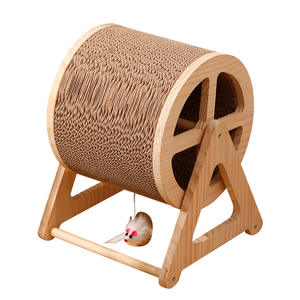 Venta al por mayor noria PetToy CatScratcher resistente al desgaste sin pelusa giratorio CatTree Claw Grinding StandTop Choice para PetStores - Product Image 1