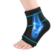 Attelle de compression froide pour cheville avec gel, manchon de soutien pour entorse et soin du tendon d'Achille