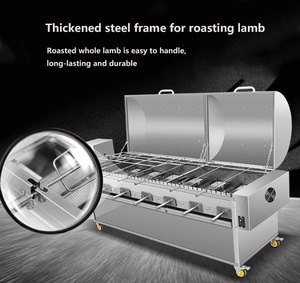 Estufa Comercial <span class=keywords><strong>de</strong></span> Acero Inoxidable para Asar Cordero Entero a la Parrilla, Máquina Automática para Asar <span class=keywords><strong>Chuletas</strong></span> <span class=keywords><strong>de</strong></span> Cerdo y Pierna <span class=keywords><strong>de</strong></span> Cordero para Restaurante - Product Image 4