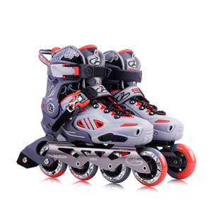 Slalom skates inline com 4 tamanhos, skate de rolo esticável para crianças e adultos profissionais