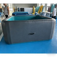 Piscine gonflable géante portable d'extérieur, hors sol, en tissu Drop Stitch durable, taille personnalisable, pour usage domestique