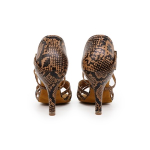 Zapatos profesionales de baile de salón, tacones de 7,5 cm, sandalias de piel de serpiente, <span class=keywords><strong>Bachata</strong></span>, Salsa <span class=keywords><strong>Tango</strong></span> para mujeres, zapatos de baile latino, zapatos de baile BD - Product Image 3