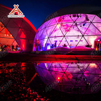 Dôme géodésique Kawagebo Kamp (KK) 30M pour événements et expositions, tente igloo de glamping de luxe, tente de réception imperméable pour mariages