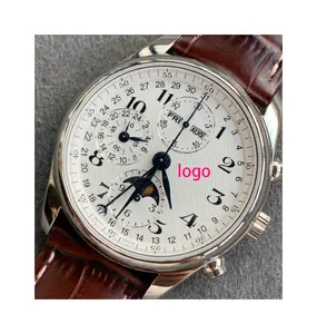 High Quality Divers GMT Mechanical Automatic Movement Pilot Horloge Men's Leather Mechanical Watch