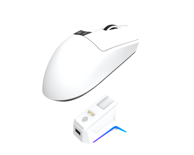 High DPI Tri-Mode RGB Gaming Mouse, Lightweight, PAW3311 Sensor, Charging Dock, for E-Sports