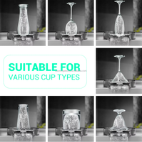 Rince-verres automatique en acier inoxydable SS304, design moderne écologique, haute pression, accessoires de bar, lave-gobelets, biberon
