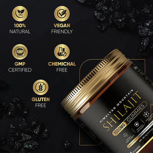 Pure Himalayan Shilajit Gummies Ashwagandha Raw Manuka Miel Supplément D'acide Fulvique Trace Minéraux Gummies Adultes Femmes Enceintes - Product Image 3