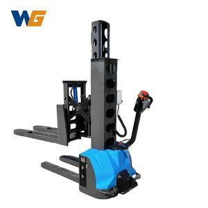 Самоходный штабелер WANGONG по заводской цене, портативный вилочный погрузчик с опцией расширяющихся ножек - Product Image 1