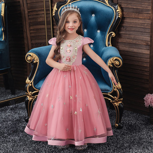 New Girl Host Walk Show Children's Long <b>Fluffy</b> Skirt Flower Children's Piano Performance <b>Dress</b> Princess <b>Dress</b> - Product Image 3