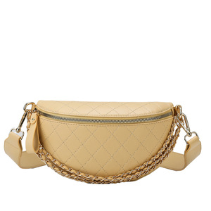 Bolsa feminina para cinto de couro, bolsa feminina preta com cordão cruzado - Product Image 4